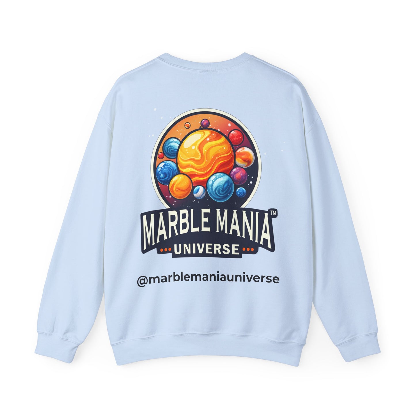 Cosmic Marble Mania Sweatshirt | Unisex Heavy Blend™ Crewneck, Space Themed Apparel, Gift for Astronomers, Perfect for Holidays, Cozy Wear