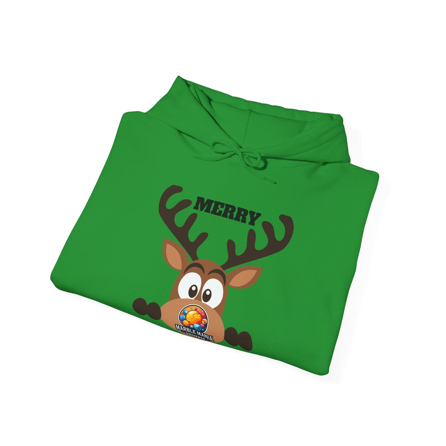Hoodie — Merry Marblemas Reindeer Christmas Sweatshirt