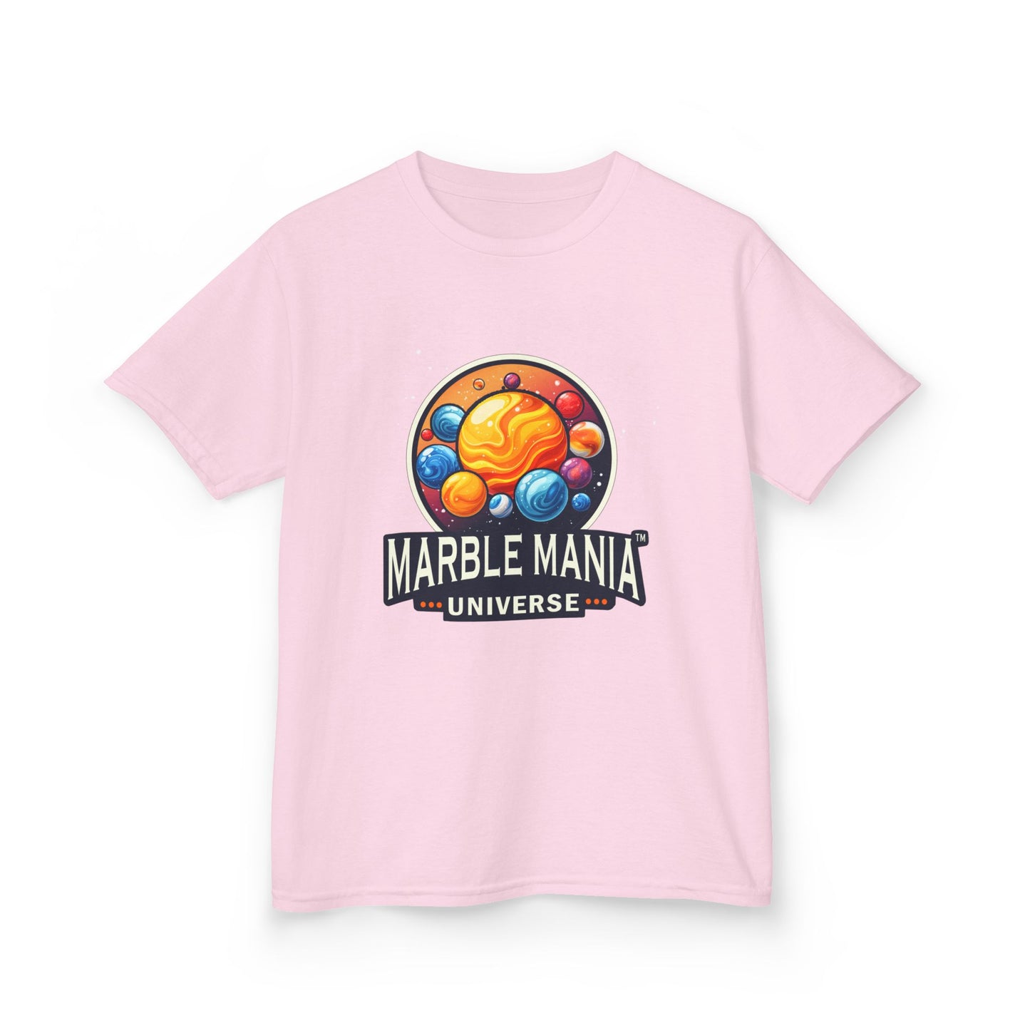 Kids Marble Mania Universe Logo T-Shirt – Heavy Cotton Tee for Everyday Adventur