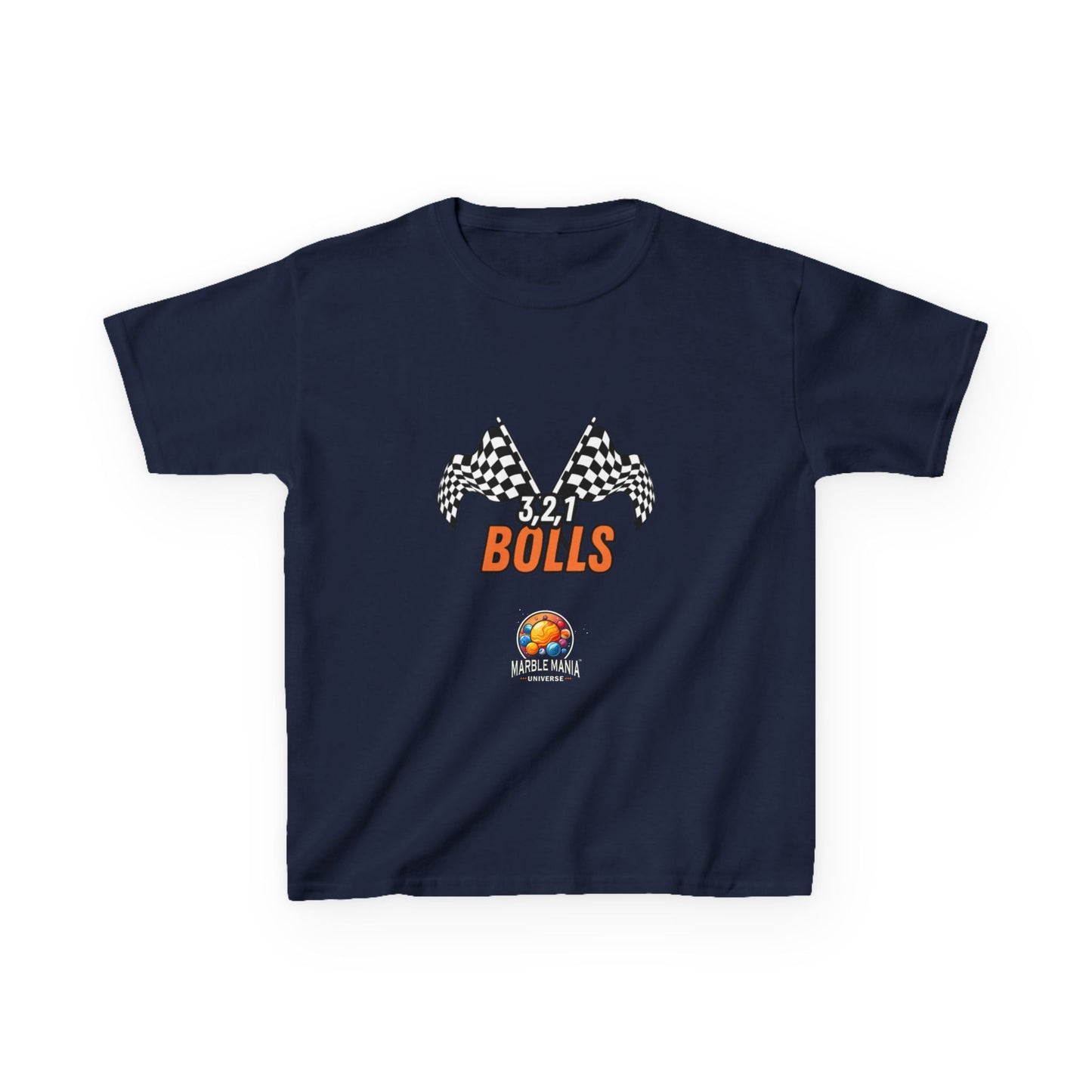 Kids "3, 2, 1 Bolls" T-Shirt – Marble Mania Universe Heavy Cotton Tee