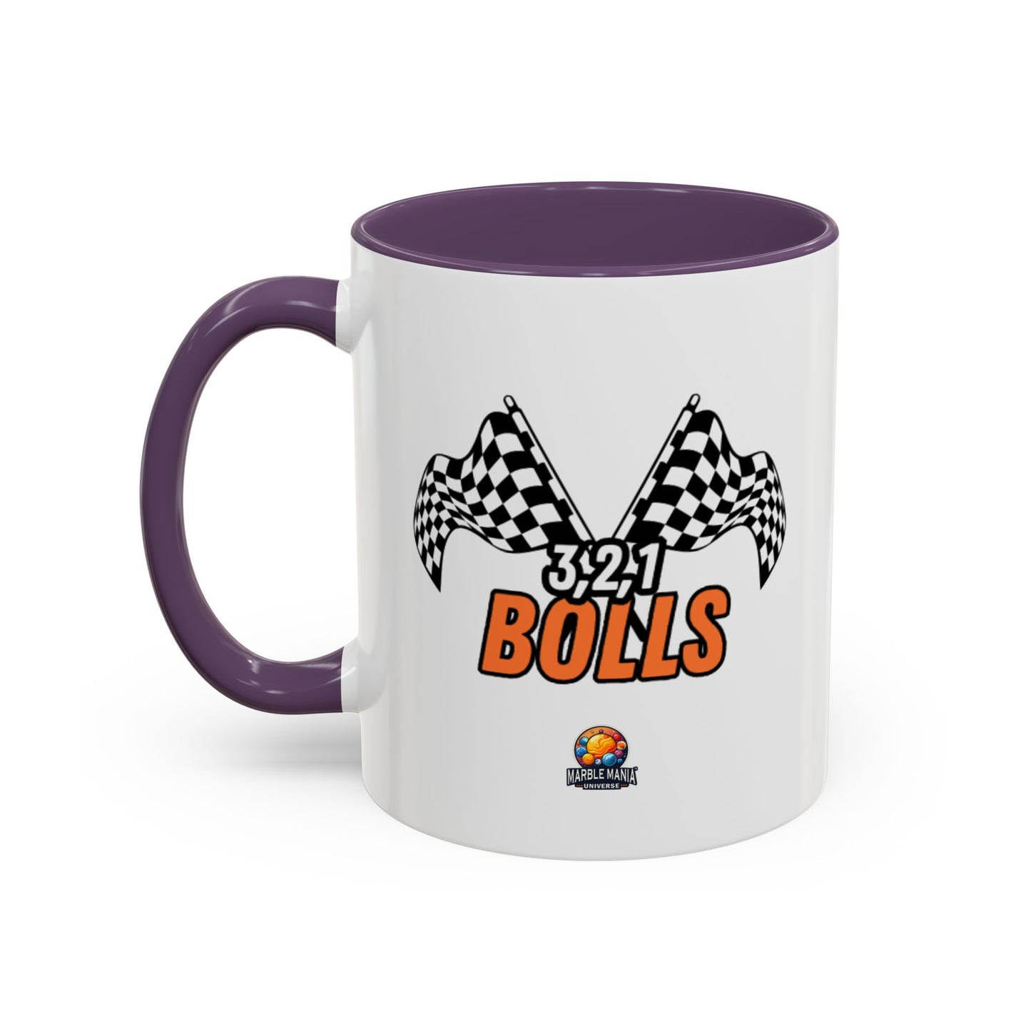 "3, 2, 1 Bolls" Accent Mug – Marble-Inspired Mug