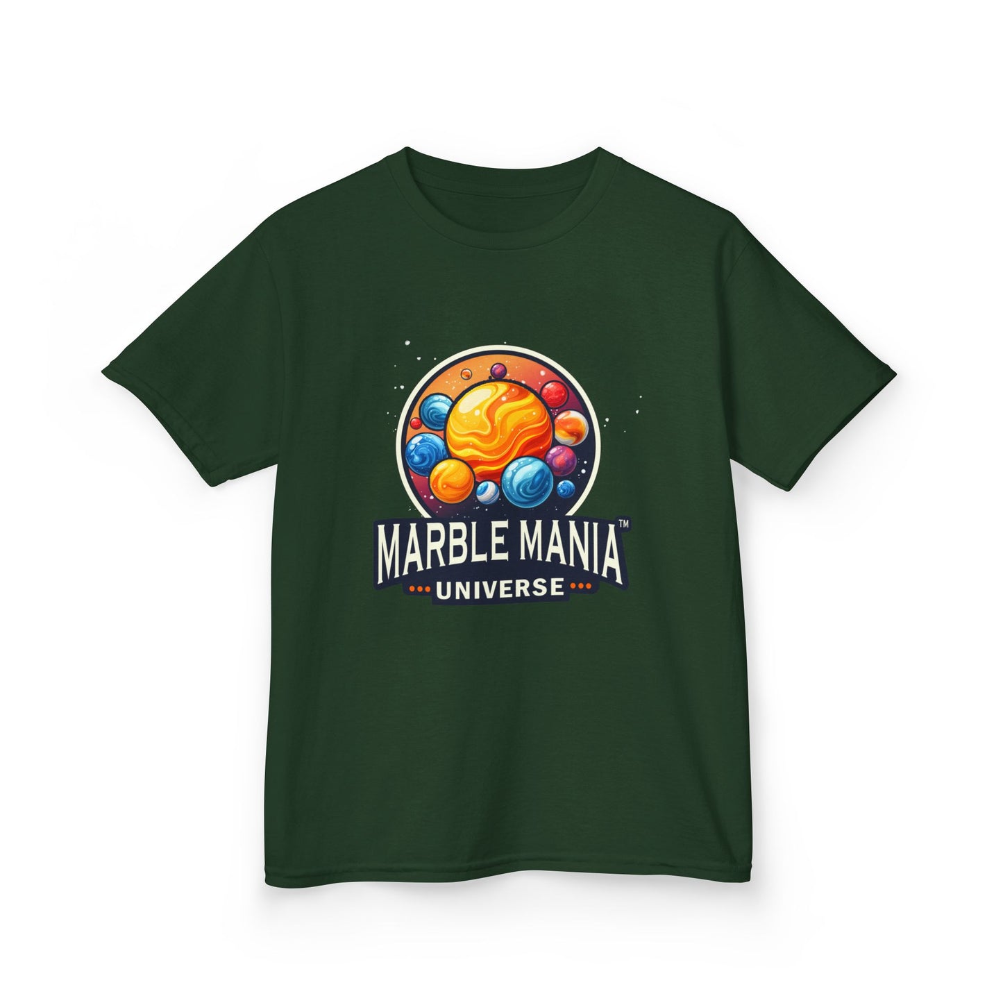 Kids Marble Mania Universe Logo T-Shirt – Heavy Cotton Tee for Everyday Adventur