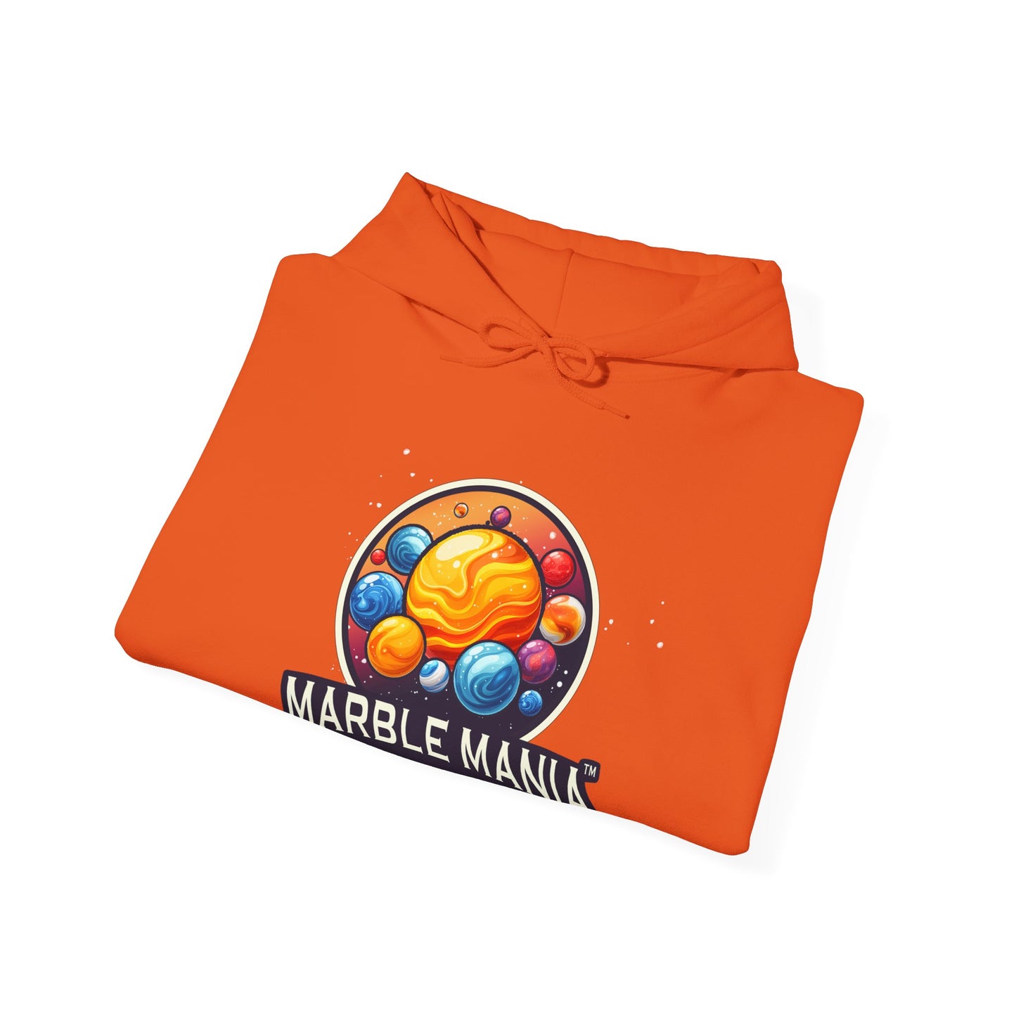 Marble Mania Universe Logo Hoodie – Unisex Heavy Blend™ Pullover Sweatshirt
