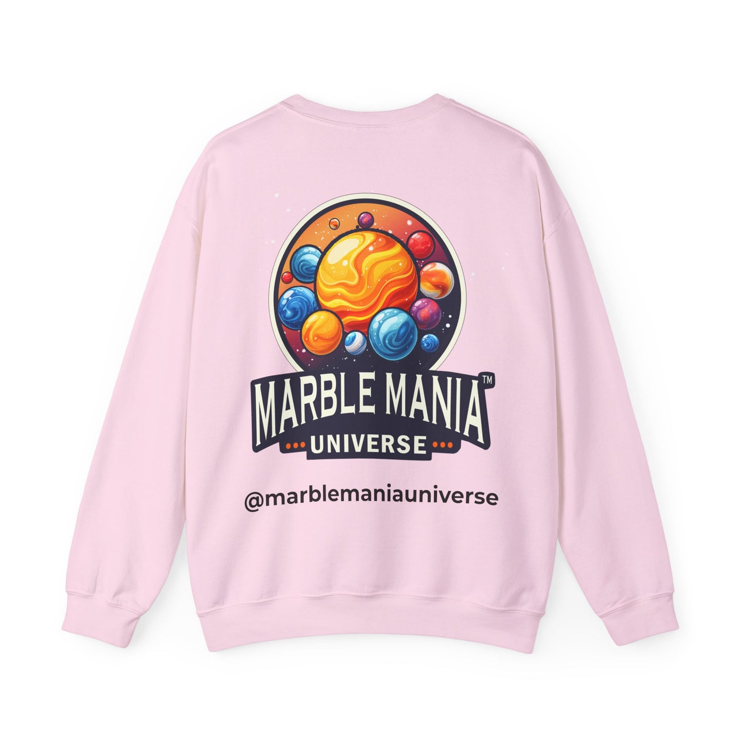Cosmic Marble Mania Sweatshirt | Unisex Heavy Blend™ Crewneck, Space Themed Apparel, Gift for Astronomers, Perfect for Holidays, Cozy Wear