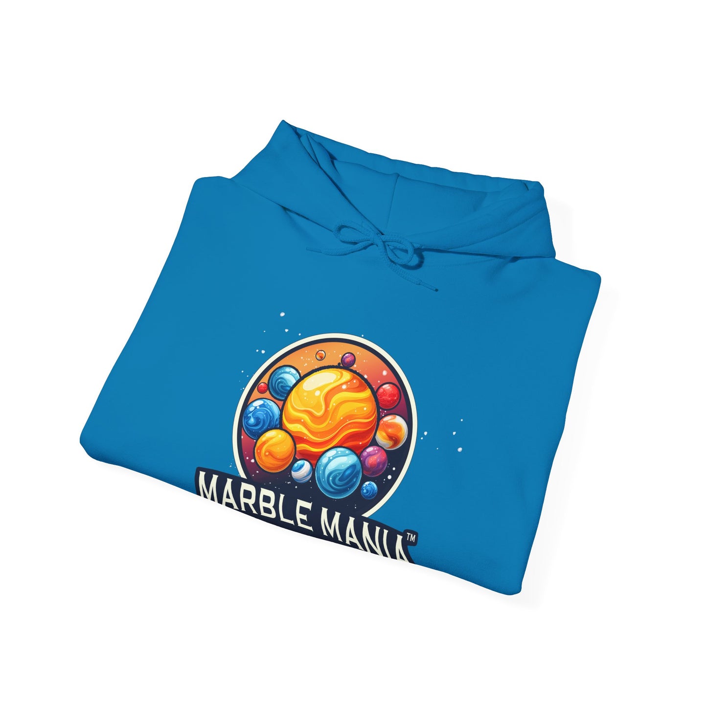 Marble Mania Universe Hoodie — Colorful Planet Graphic Pullover