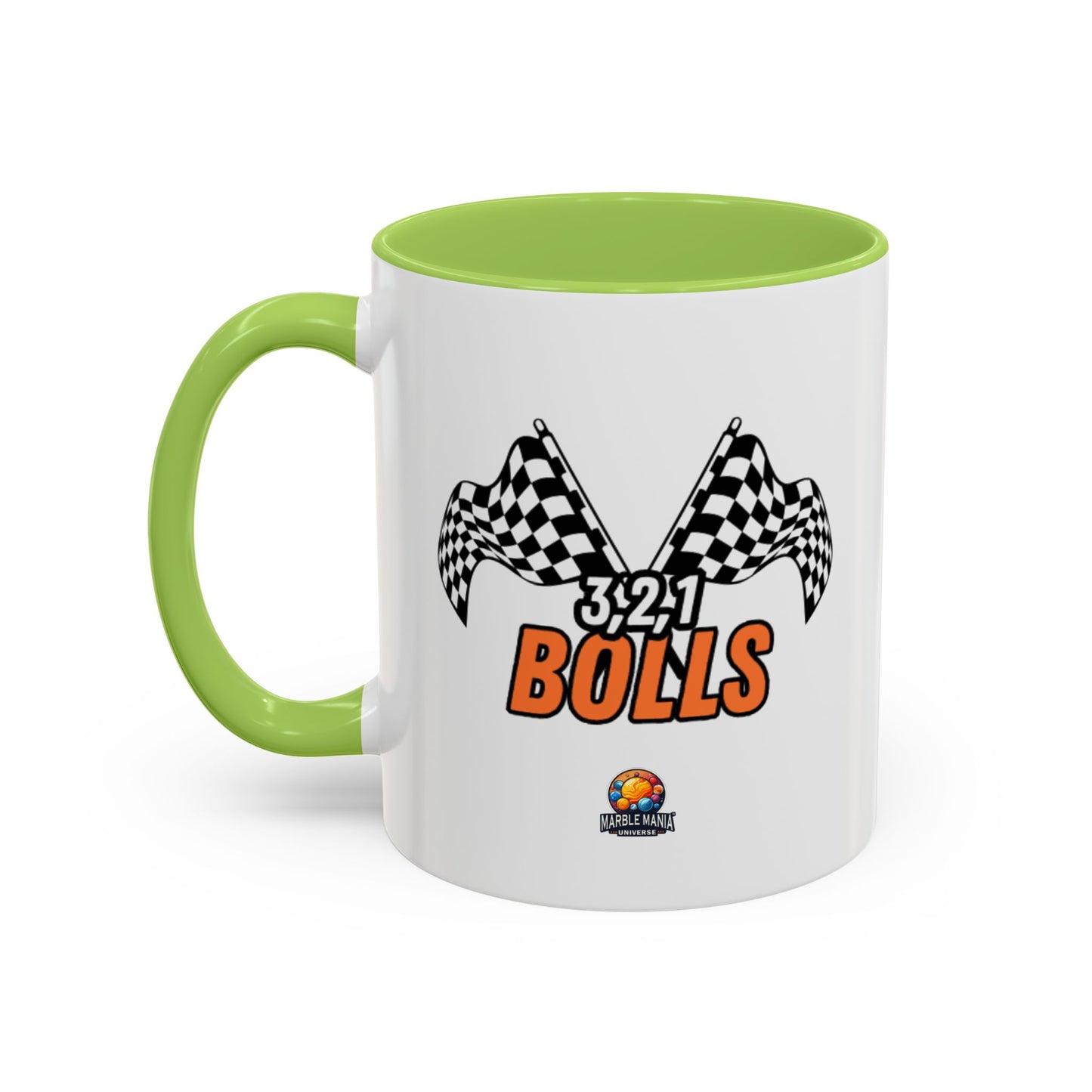 "3, 2, 1 Bolls" Accent Mug – Marble-Inspired Mug