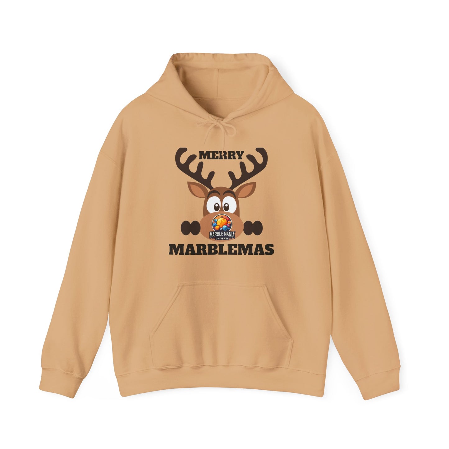 Hoodie — Merry Marblemas Reindeer Christmas Sweatshirt
