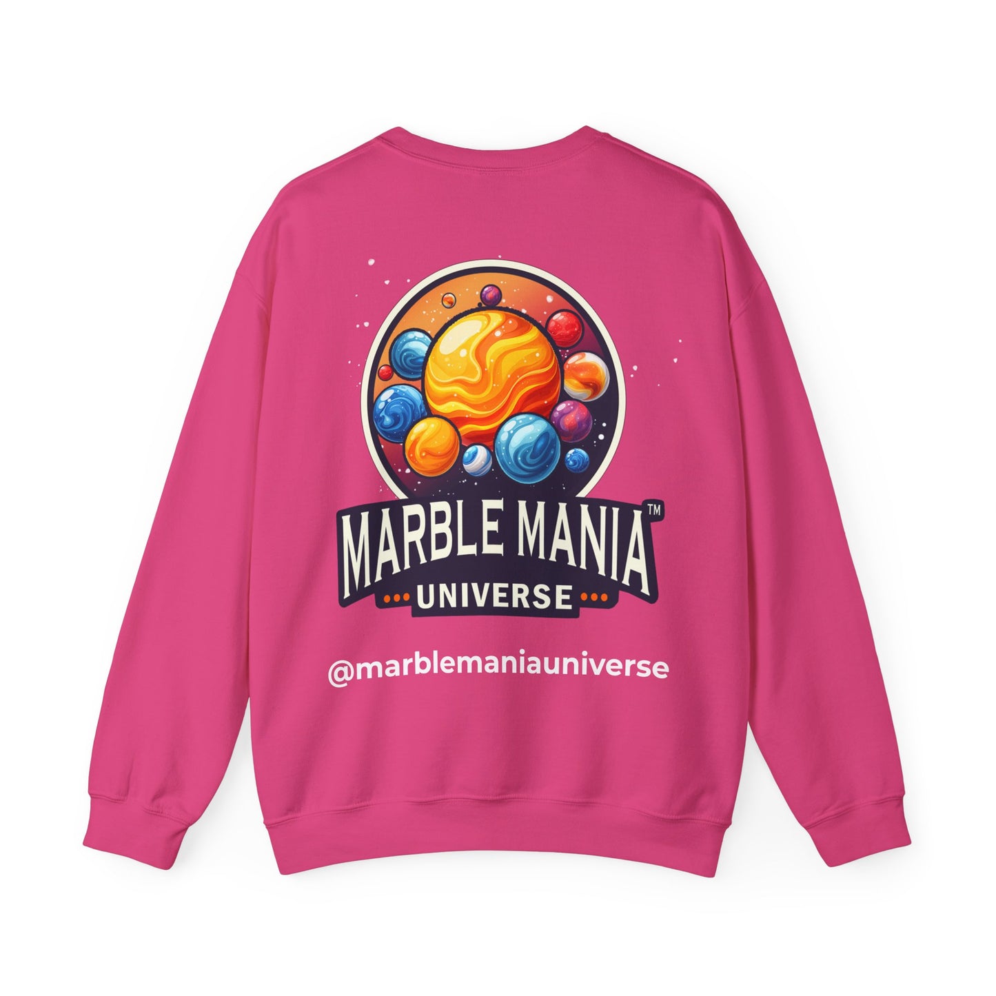 Cosmic Marble Mania Sweatshirt | Unisex Heavy Blend™ Crewneck, Space Themed Apparel, Gift for Astronomers, Perfect for Holidays, Cozy Wear