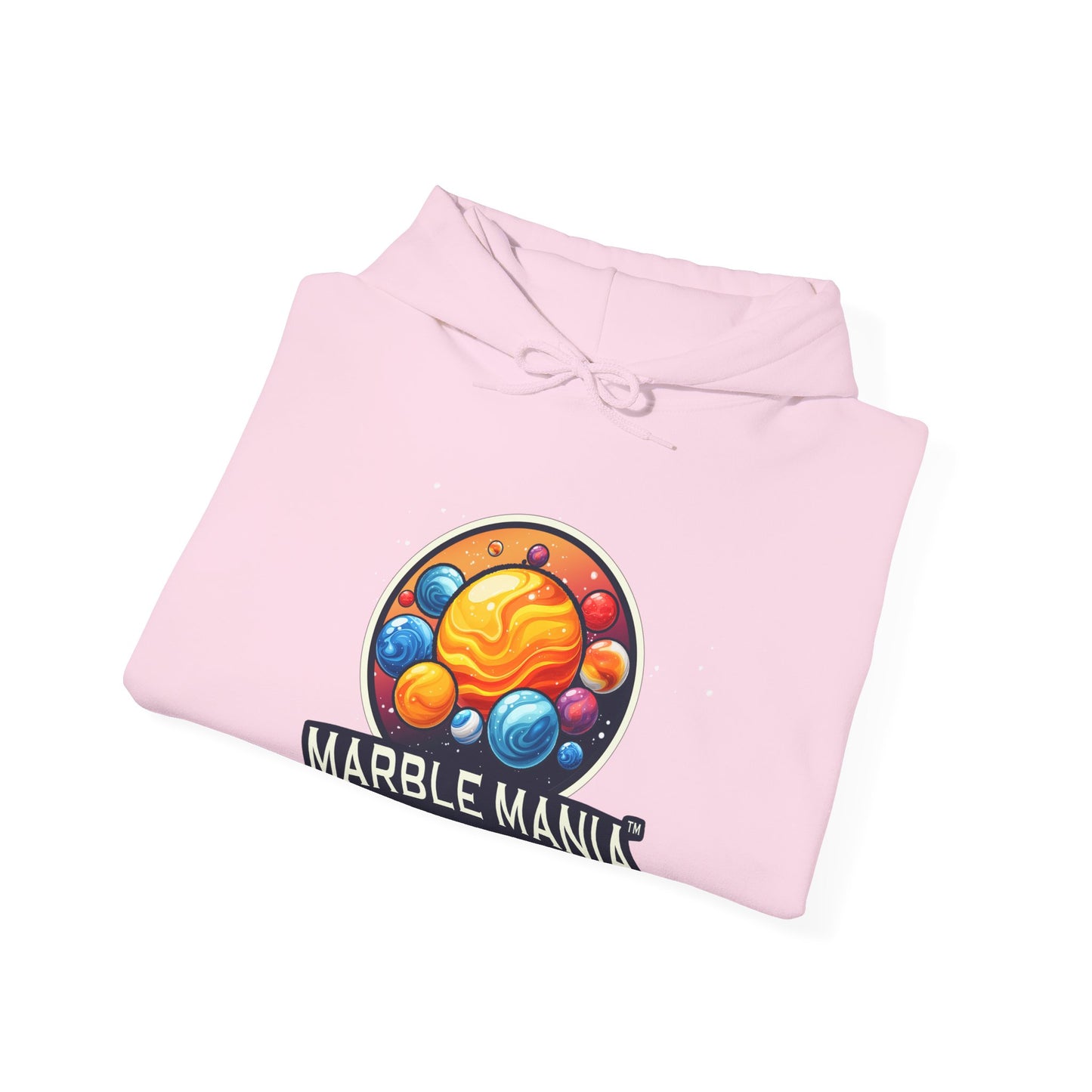 Marble Mania Universe Logo Hoodie – Unisex Heavy Blend™ Pullover Sweatshirt