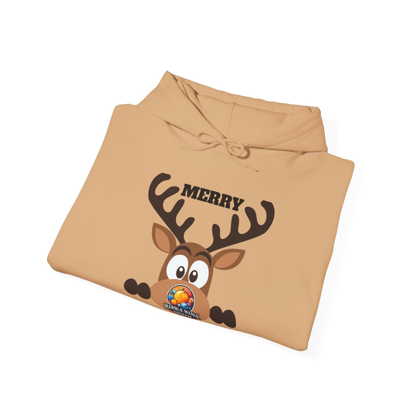 Hoodie — Merry Marblemas Reindeer Christmas Sweatshirt