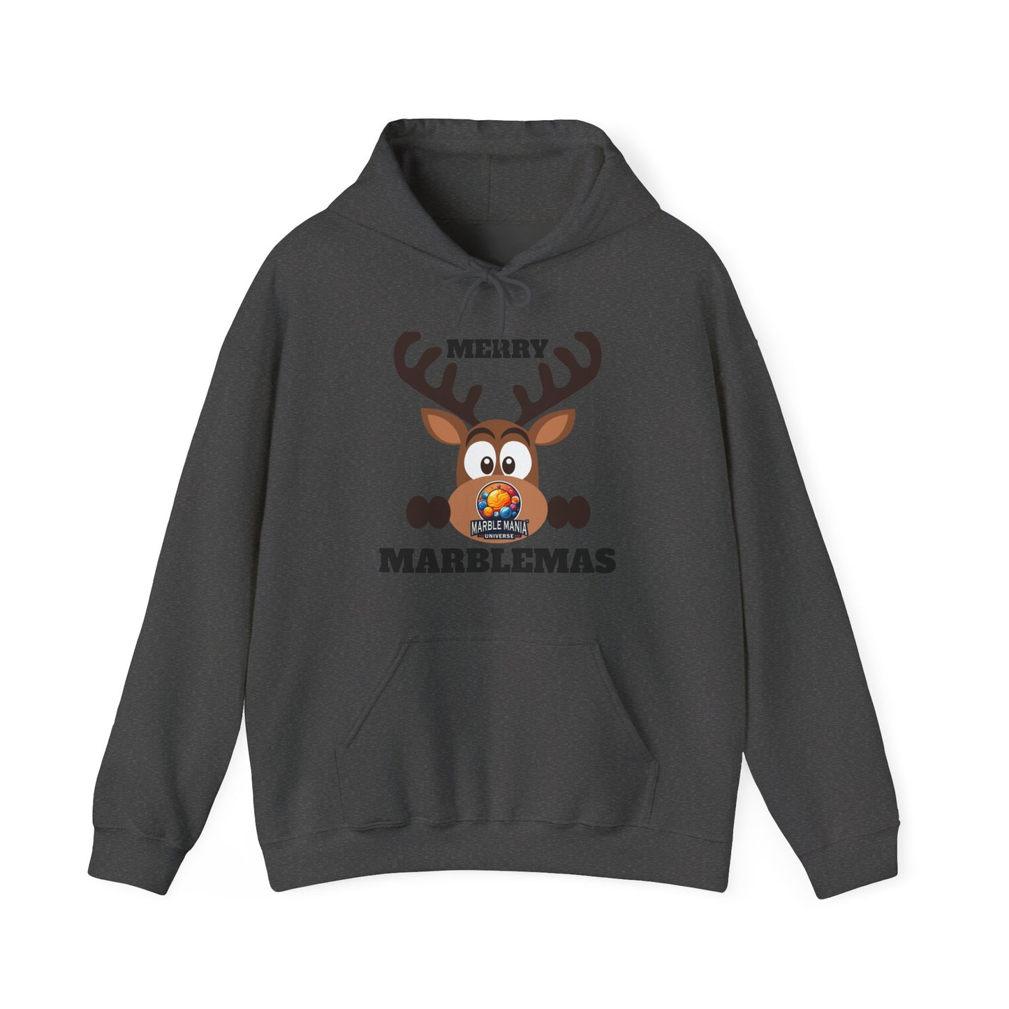 Hoodie — Merry Marblemas Reindeer Christmas Sweatshirt