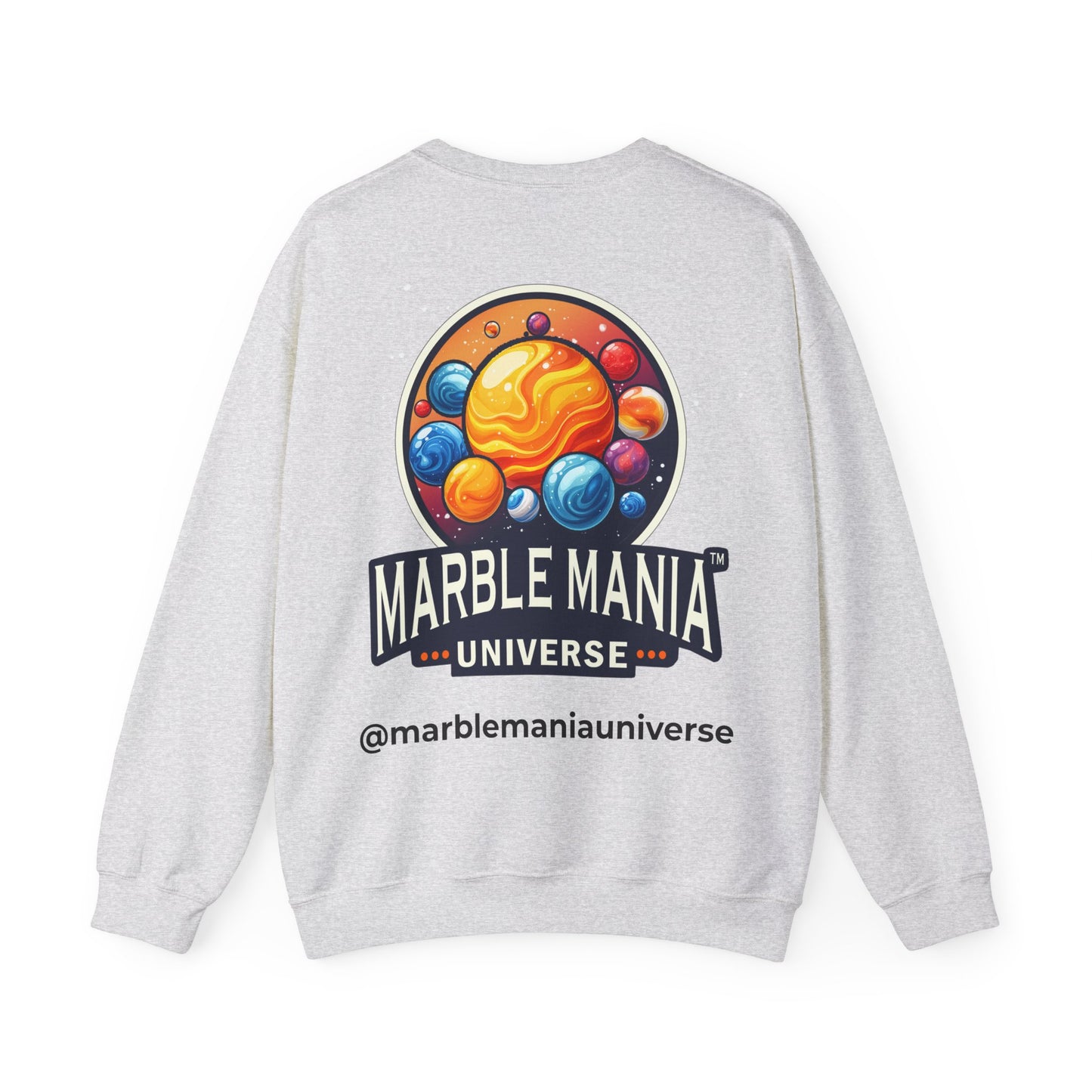Cosmic Marble Mania Sweatshirt | Unisex Heavy Blend™ Crewneck, Space Themed Apparel, Gift for Astronomers, Perfect for Holidays, Cozy Wear