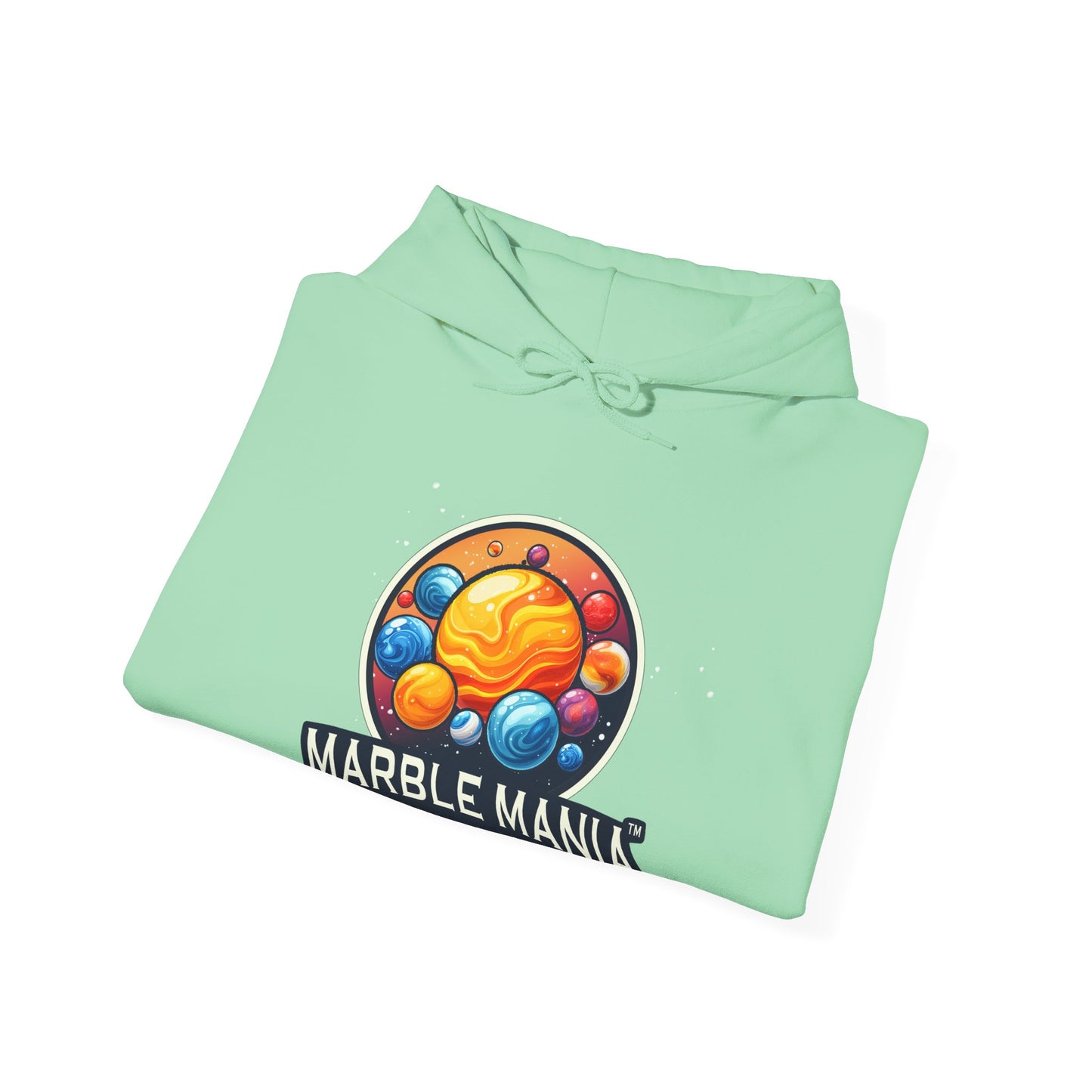 Marble Mania Universe Hoodie — Colorful Planet Graphic Pullover