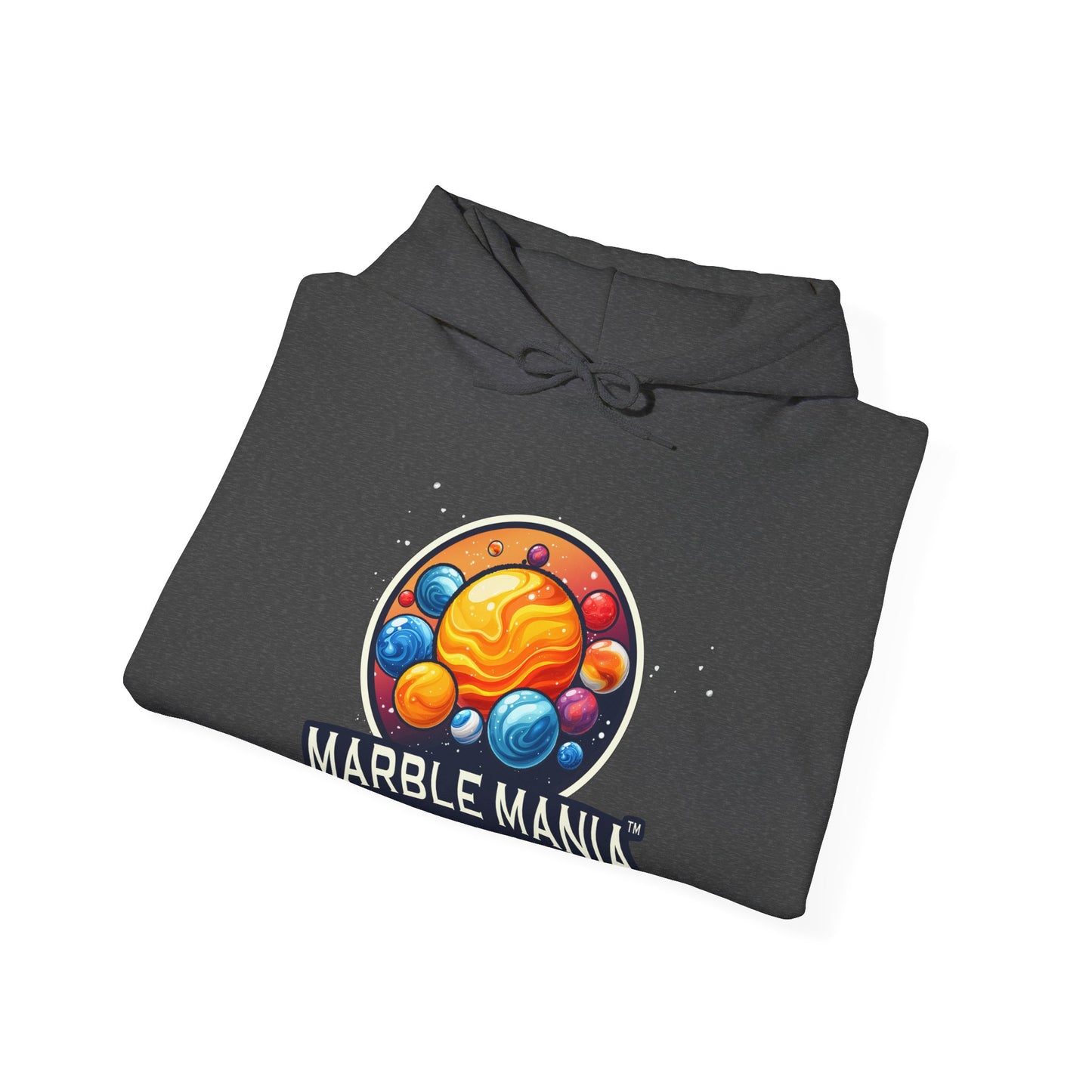 Marble Mania Universe Logo Hoodie – Unisex Heavy Blend™ Pullover Sweatshirt