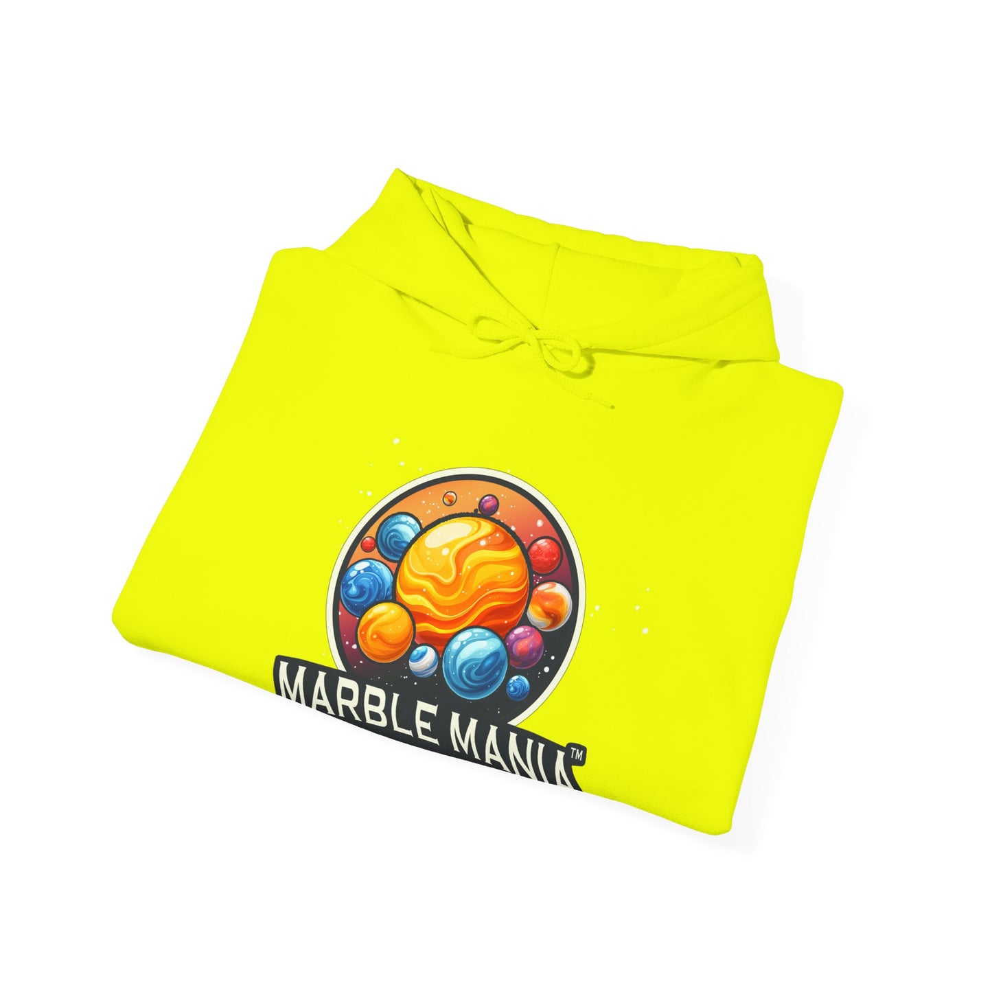Marble Mania Universe Hoodie — Colorful Planet Graphic Pullover