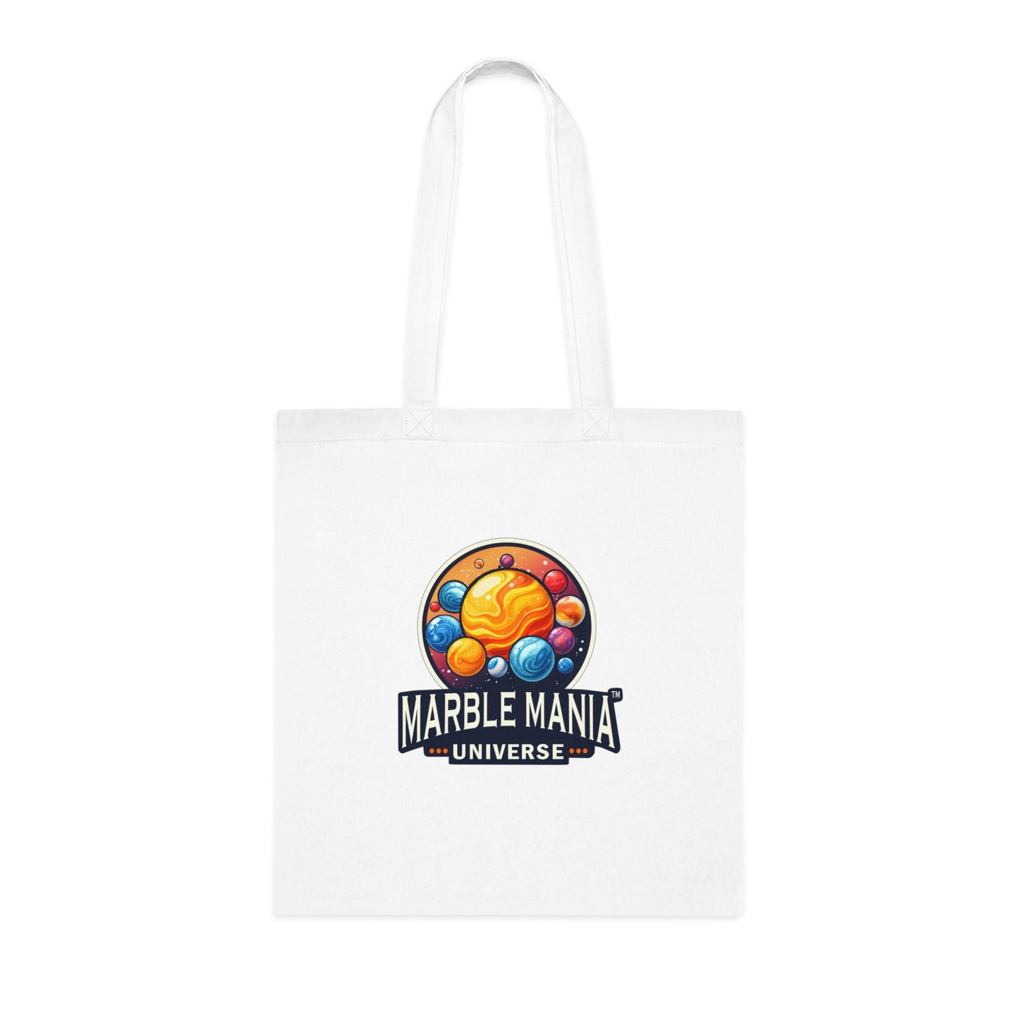 Marble Mania Universe Logo – Cotton Canvas Tote Bag
