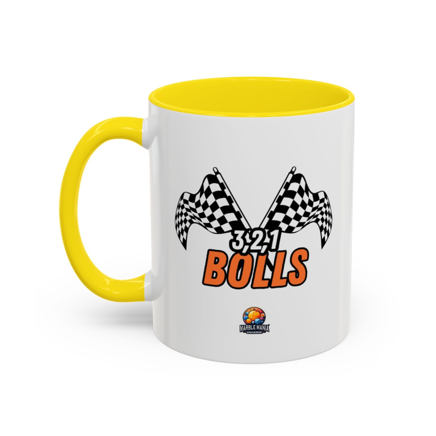 "3, 2, 1 Bolls" Accent Mug – Marble-Inspired Mug