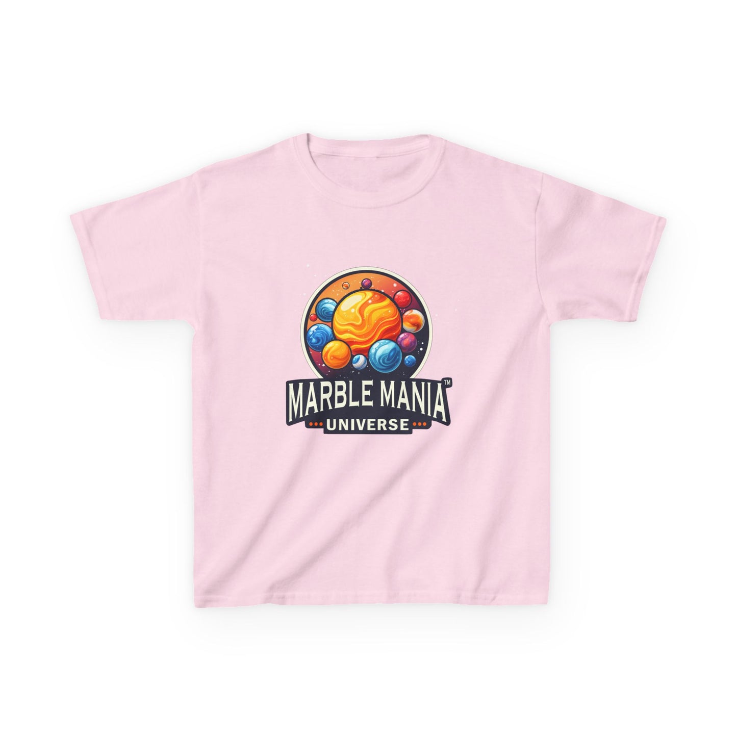 Kids Marble Mania Universe Logo T-Shirt – Heavy Cotton Tee for Everyday Adventur