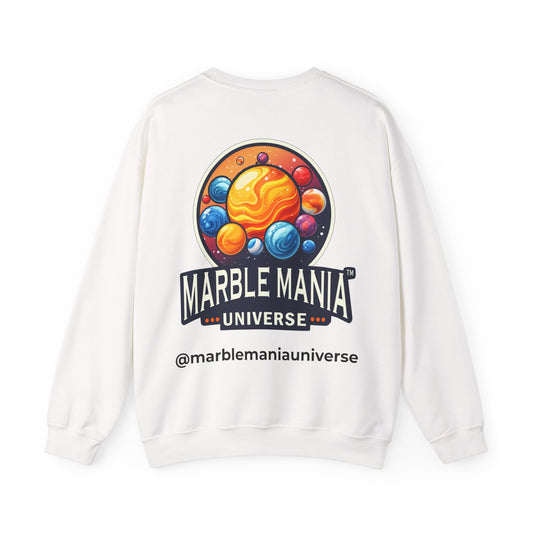 Cosmic Marble Mania Sweatshirt | Unisex Heavy Blend™ Crewneck, Space Themed Apparel, Gift for Astronomers, Perfect for Holidays, Cozy Wear