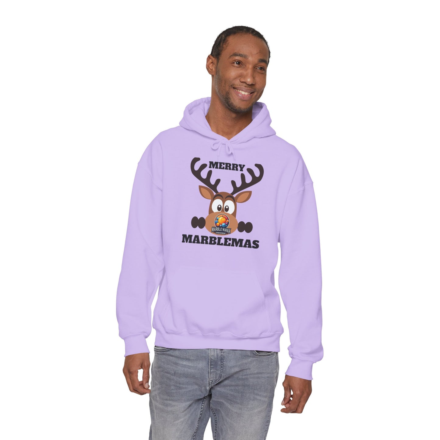 Hoodie — Merry Marblemas Reindeer Christmas Sweatshirt
