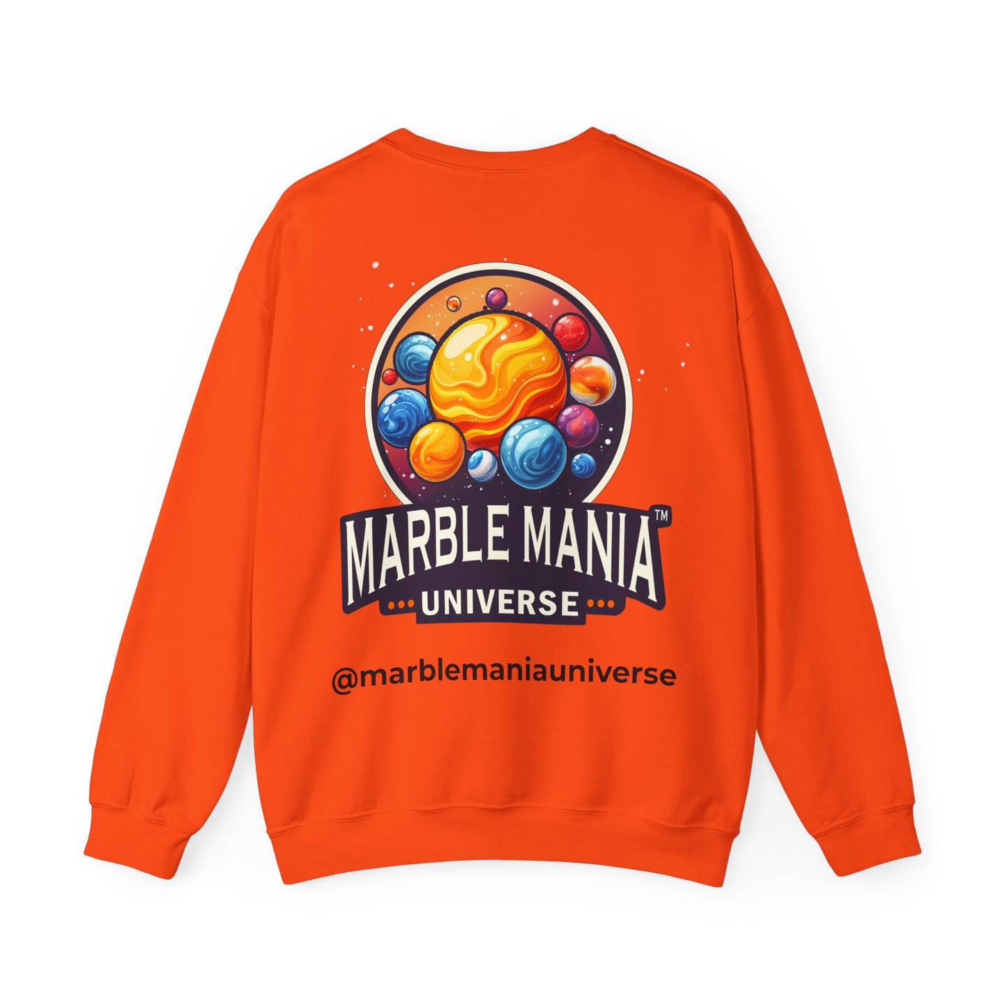 Cosmic Marble Mania Sweatshirt | Unisex Heavy Blend™ Crewneck, Space Themed Apparel, Gift for Astronomers, Perfect for Holidays, Cozy Wear