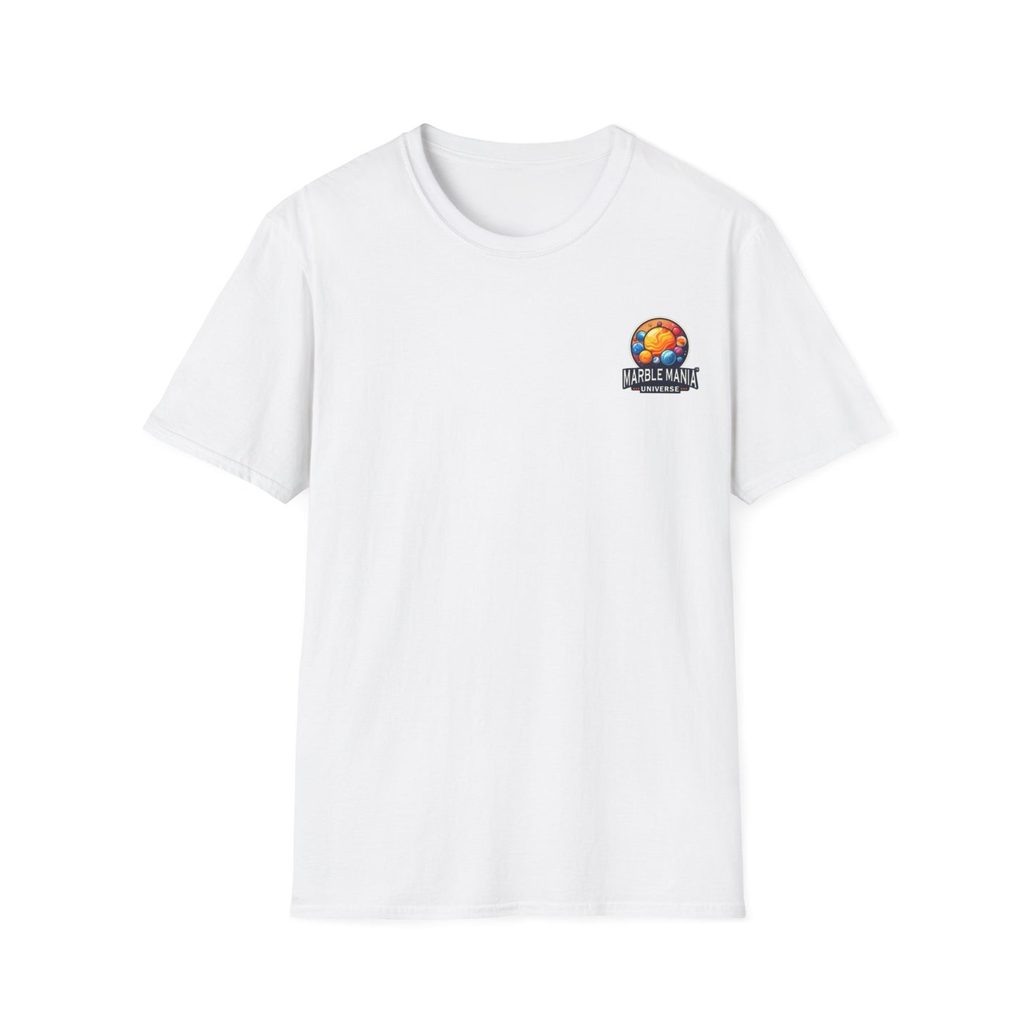 Marble Mania Universe Official Logo – Unisex Softstyle T-Shirt